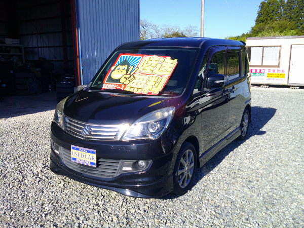 ソリオ ブラック＆ホワイト 4WD 新品タイヤ＆新品バッテリー付 外部保証３年 車検２年 修復履歴無し スマートキー 両側パワースライドドア タイミングチェーン 福島県内＆宮城県内陸送無料のサムネイル
