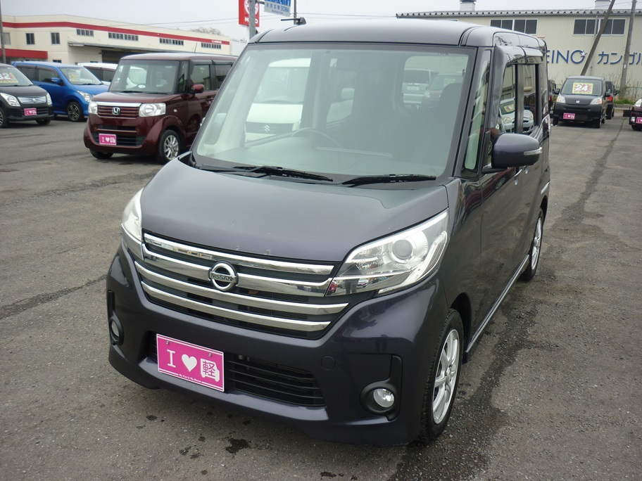 格安車デイズルークス ハイウェイスターX タイヤ＆バッテリー現状 車検2年付 オートマ ファンベルト・CVTフルード交換済み バックカメラ付き ETC付き 左側電動スライド タイミングチェーンのサムネイル