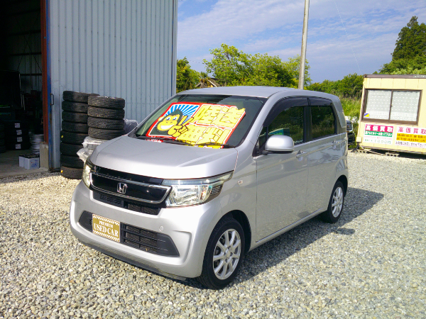 N-WGN G 【サンキューコーナー】新品タイヤ＆新品バッテリー付 保証３年 車検２年 修復履歴無し ナビ スマートキー タイミングチェーン 福島県内＆宮城県内陸送無料のサムネイル
