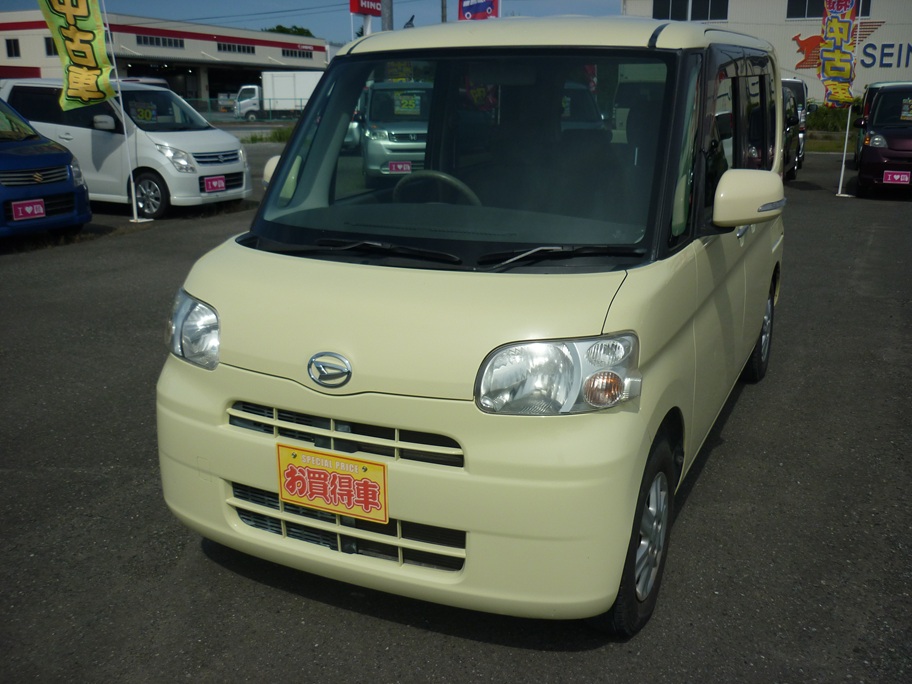格安車タントX タイヤ＆バッテリー現状 車検2年付 オートマ ウォーターポンプ・CVTフルード交換済み 左側電動スライド タイミングチェーンのサムネイル