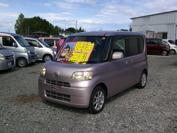 タント Ｇ 新品タイヤ＆新品バッテリー付 外部保証３年 車検Ｒ９年３月４日 修復履歴無し ＥＴＣ スマートキー 左側パワースライドドア タイミングチェーン 福島県内＆宮城県内陸送無料のサムネイル