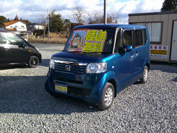 N-BOX+ G   ４WD 【サンキューコーナー】新品タイヤ＆新品バッテリー付 保証３年 車検２年 修復履歴あり スマートキー タイミングチェーン 福島県内＆宮城県内陸送無料のサムネイル