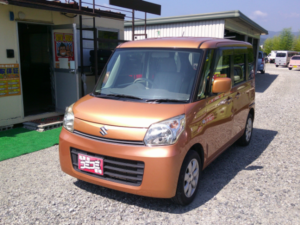 スペーシア G セットオプション 4WD 《低価格車コーナー》 車検２年付、自社保証付、登録諸費用・R券込み、タイヤ＆バッテリー現状、店頭お渡し／ナビ バックカメラ スマートキー ＥＴＣ タイミングチェーンのサムネイル