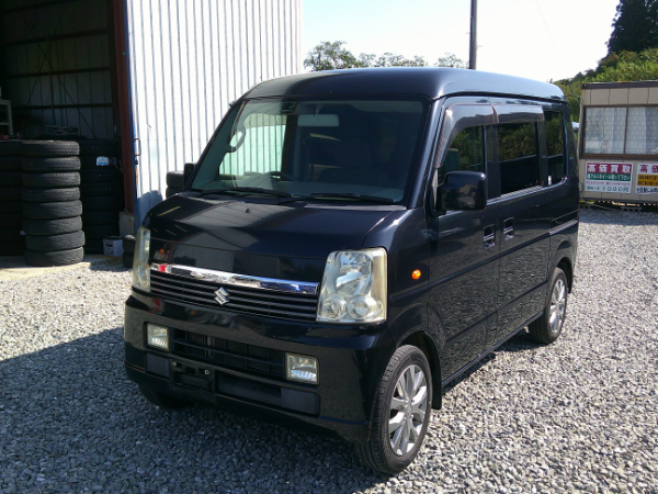 エブリイワゴン JPターボ  ４WD 《低価格車コーナー》 車検2年付、自社保証付、登録諸費用・R券込み、タイヤ＆バッテリー現状、店頭お渡し／オートマ ＥＴＣ タイミングチェーンのサムネイル